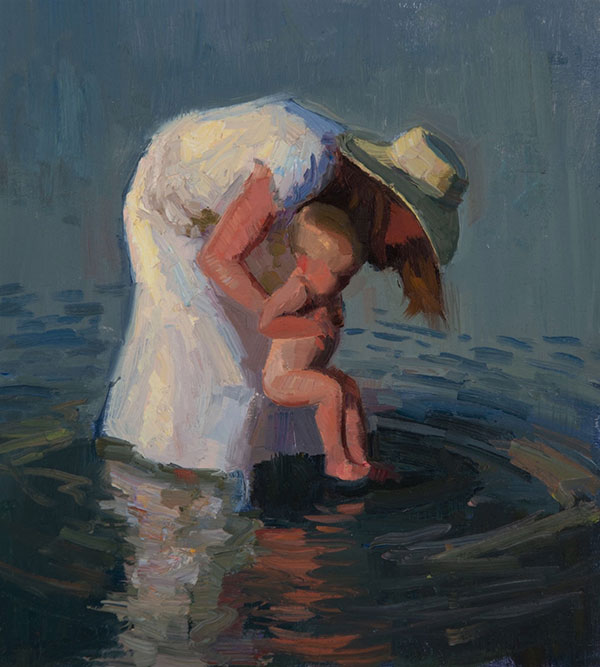 Chris Manwaring Mother and Child Painting