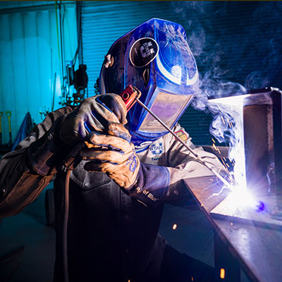 USU Eastern Welding Student