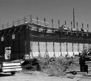 West Wing being constructed