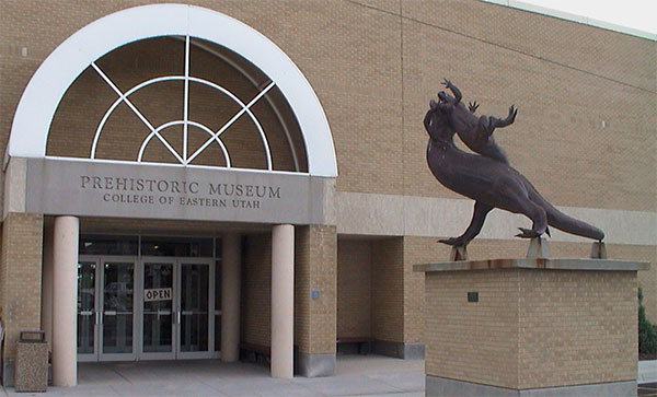 Entrance of the Prehistoric Museum at USU Eastern