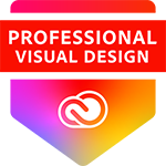 Adober Visual Design Certification Badge